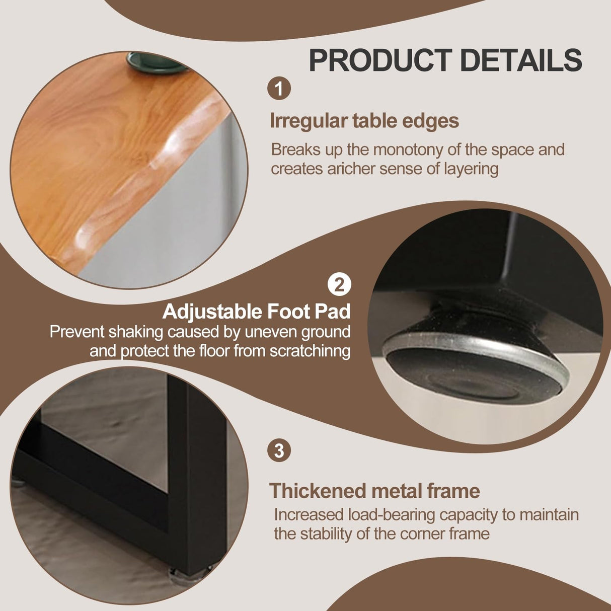 Counter Height Table Long Narrow Bar Table for Small Spaces Pub with Sturdy Metal Frame Entryway Rectangular High TopTable Kitchen Farmhouse Coffee Shops Bars -Table Only(47.2'') WoodArtSupply