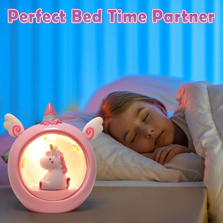 Toylink Unicorn Gift for Girls Toy Age 3 4 5 6 7 8 with Plush Stuffed Animal Water Bottle Night Light Headband DIY Color Book Pen, Christmas Birthday Gifts Idea Toys for Little Girl 3-10 Years Old Toylink