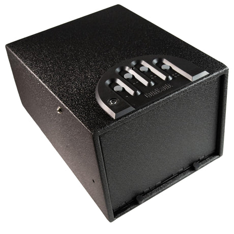 GunVault MultiVault Deluxe 2-Gun Quick Access Pistol Safe with No-Eyes Keypad, Motion Alarm & Interior Light – Secure Handgun Safe & Portable Lockbox GunVault