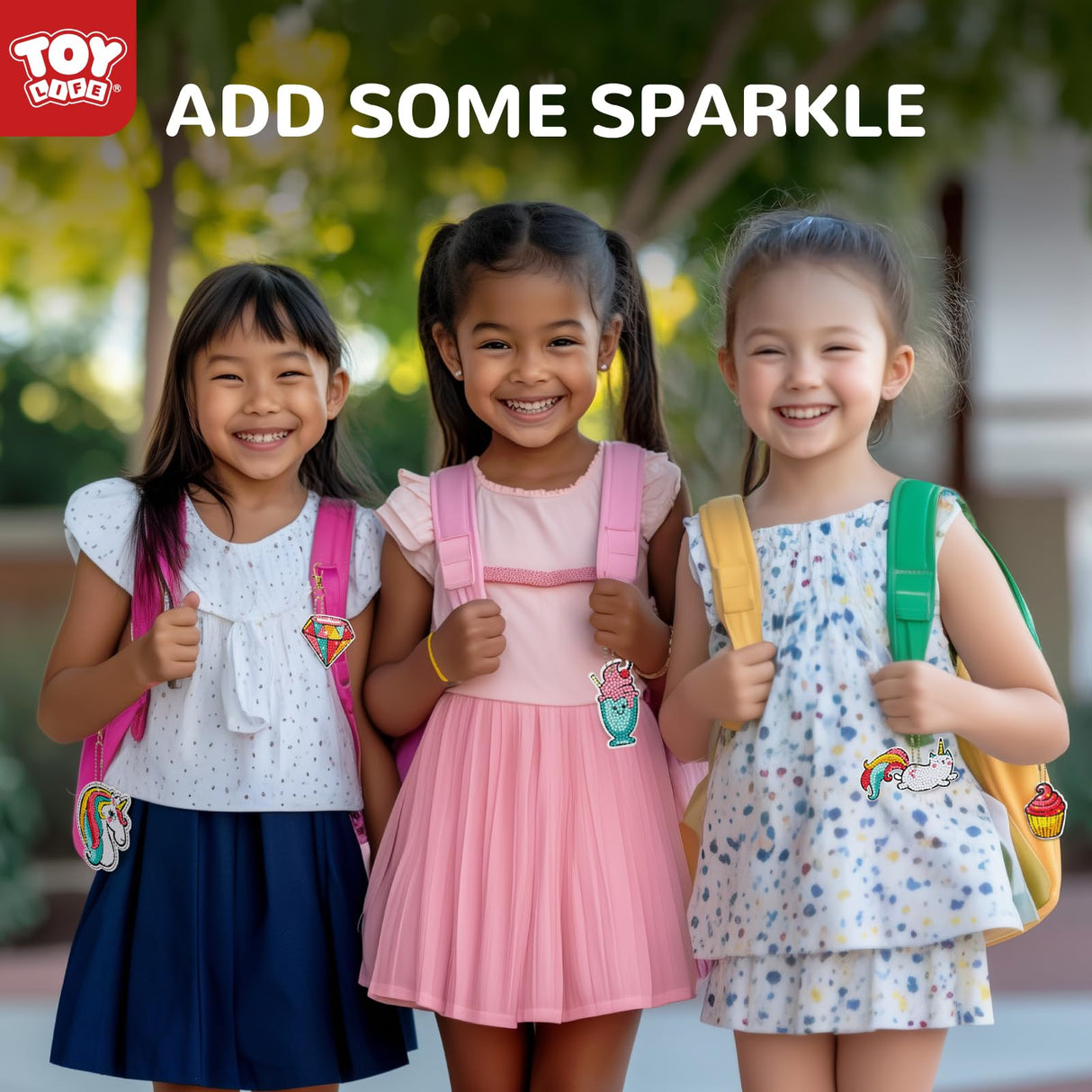 TOY Life Diamond Art Kits for Kids with Keychains, Unicorn Diamond Painting Kits for Kids, Gem Art Diamond Dots for Girls Age 8-12 TOY Life