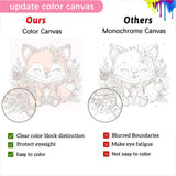 4 Pack Animal Paint by Number for Kids with Wooden Frame, Paint by Numbers for Kids Animals Ages 4-8-12, Easy Elephant Fox Sea Turtle Horse DIY Acrylic Oil Painting Kits for Home Wall Decor (8X8 inch) xackcme