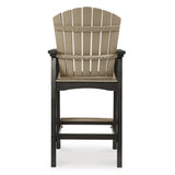 Signature Design by Ashley Fairen Trail 30" HDPE Durable Outdoor Barstool, 2 Count, Black & Brown Signature Design by Ashley