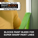 FrogTape Multi-Surface Painters Tape with PAINTBLOCK, 1 Inch Wide (0.94 In. x 60 Yds), Medium Adhesion, Green, 1 Roll (1358463) FrogTape