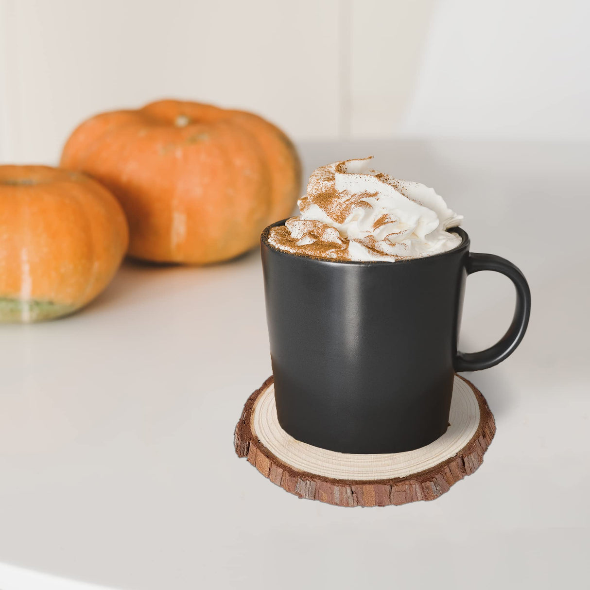 Personalized Coasters 2-Pack - Monogrammed Wooden Coasters for Drinks - Set of 2 Cup Coasters for Table - Premium Wood Coaster Set for Housewarming, Wedding Personalized Gifts Personalized Passion