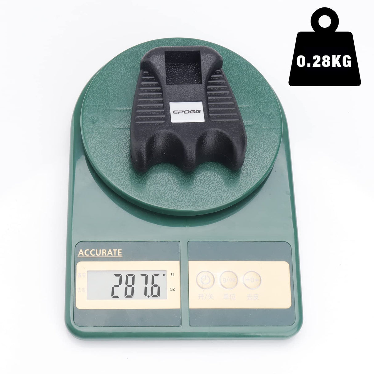 EPOGG Cue Rest - Portable Weighted Billiard Cue Rack with Chalk Holder (2 Holes) EPOGG