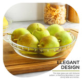 4 Packs Glass Pie Plates, MCIRCO Deep Pie Pans Set (7"/8"/9"/10"), Pie Baking Dishes with Handles for Baking and Serving, Clear M MCIRCO