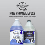 Epoxy Resin Promise Epoxy 2 Gal of UV Art Formula Crystal Clear Coating Table Top Epoxy Resin with Superior UV Resistant Hard Finish on Tabletop, Countertop, Perfect for DIYers, Home Decor Pro Marine Supplies