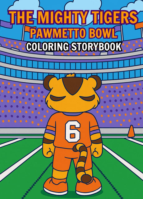 The Mighty Tigers: Pawmetto Bowl: Kids Coloring Storybook Majosta