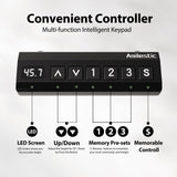 Agilestic L Shaped Standing Desk Adjustable Height, Electric Corner Standing Desk, 63 x 55 inch Sit Stand Computer Table with Splice Board, Dark Wlalnut Agilestic