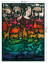 Elena Essex Puzzles for Adults - Rainbow Kingdom | 1000 Piece Puzzle | Jigsaw Puzzles 1000 Pieces | Pride Rainbow Animal Gradient Puzzle | Adult Puzzles Size 20 x 28 inches Elena Essex