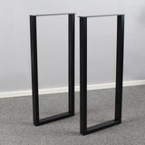 MBQQ Furniture Legs 35" Height 15" Wide Rustic Decory Rectangle Shape Table Legs,Heavy Duty Metal Desk Legs,Dining Table Legs,Industrial Modern, DIY Iron Bench Legs MBQQ