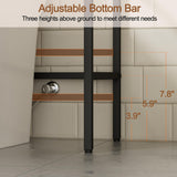 Cerlyunzan 3-Tier Over The Toilet Storage, Bathroom Organizer, Space-Saving, Above Toilet Storage Rack with 4 Hooks and Paper Holder, Metal Shelf, Black Cerlyunzan