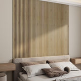 Livelynine Peel and Stick Wallpaper Wood Slats Self Adhesive Wall Paper 15.8x197 Faux Wood Contact Paper Peel and Stick Accent Wall Vinyl Cubicle Wallpaper Natural Wooden Slats for Wall Decor Bedroom Livelynine