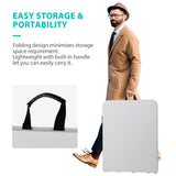 ZENY Plastic Folding Table 6 Foot, Portable Picnic Table with Carrying Handle, Indoor Outdoor Camping Table for Party, Dining, Banquet, Wedding, BBQ, White ZENY