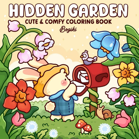 Hidden Garden: A Cute & Comfy Coloring Book for Teens and Adults Featuring Adorable Animals and Nature Scenes for Relaxation and Stress Relief WoodArtSupply
