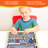 Magnetic Alphabet Maze Letter Puzzle for Fun Learning, Montessori Educational Toy for 3 4 5 Year Old Boys and Girls, Fine Motor Skills Development and Sensory Play NASHRIO