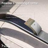 PHI VILLA 5 Piece Patio Bar Set,Outdoor Bar Table and Chairs Set, Strong and Heavy Duty Outdoor Bar Set with Cushion and Pillow，4PC Swivel Bar Stools with Rectangular Bar Height Table PHI VILLA