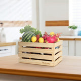 WUERMU Wooden Crates are Suitable for Storage, Milk Crates, Wine Crates, toy Crates, Display and Decoration, Camping, and Other Purposes. They are Sturdy and Durable, set of 2 Length of 17.7 inches. WUERMU