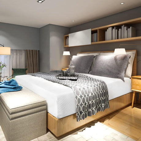 NChanmar 8 Inch Queen Gel Memory Foam Mattress Pressure Relieving, Cooling Gel Foam, CertiPUR-US Certified, Bed-in-a-Box, Pressure Relieving, White NChanmar