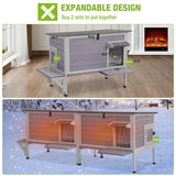 GUTINNEEN Outdoor Cat House Insulated for Winter Weatherproof Feral Cat Shelter GUTINNEEN