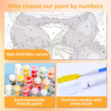 Mandun Paint by Numbers Kit for Kids with Frame, Panda Paint by Numbers for Kids Ages 4-8-12, DIY Panda Acrylic Oil Painting for Home Wall Art Decor Gift 7.8x7.8 inch (with Frame Easel) Mandun