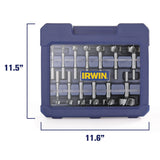 IRWIN Marples Forstner Bit Set, Wood Drill Bits, Made of Carbon Steel, Ideal for Fine Woodworking, Cabinet-making and more, 14 Pieces (1966893) IRWIN