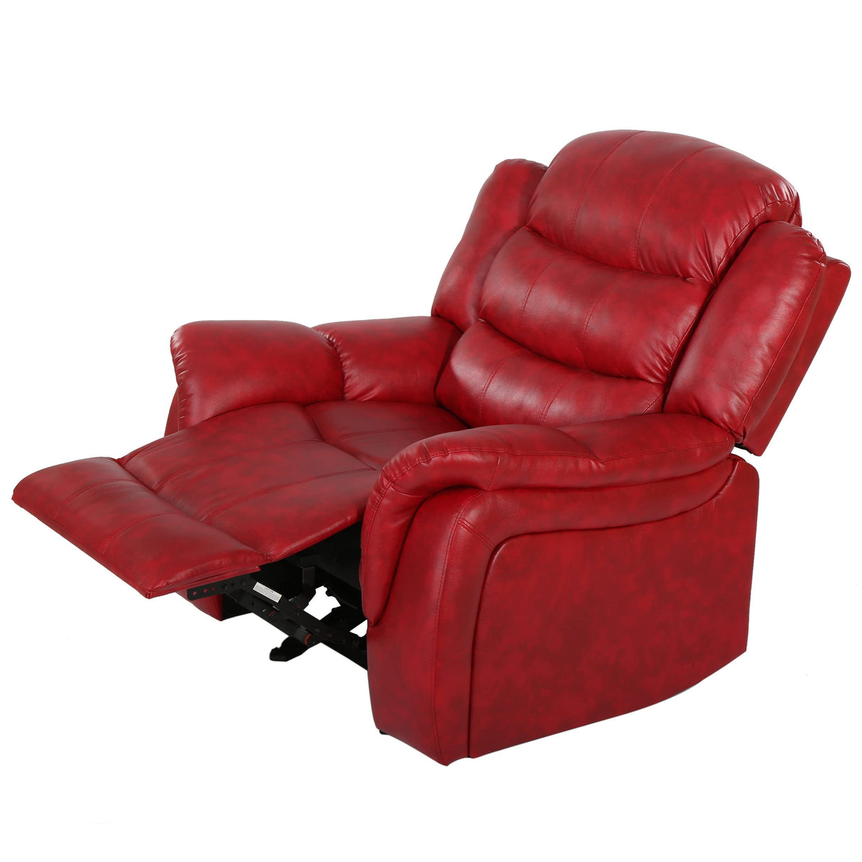 Christopher Knight Home Hawthorne Glider Recliner, Leather, Oxblood Red GDFStudio
