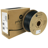 Polymaker 3kg PLA Filament 1.75mm, Black PLA 3D Printer Filament 1.75 - PolyLite 1.75 PLA Filament Black 3kg, Cost Effective Large Roll PLA 3D Printing Filament for Big Projects Polymaker