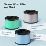 AROEVE Air Purifiers for Bedroom Home, Air Purifier For Smoke Pollen Dander Hair Smell Air Cleaner with Sleep Mode Speed Control For Bedroom Office, MK01- Black(Available for California) AROEVE