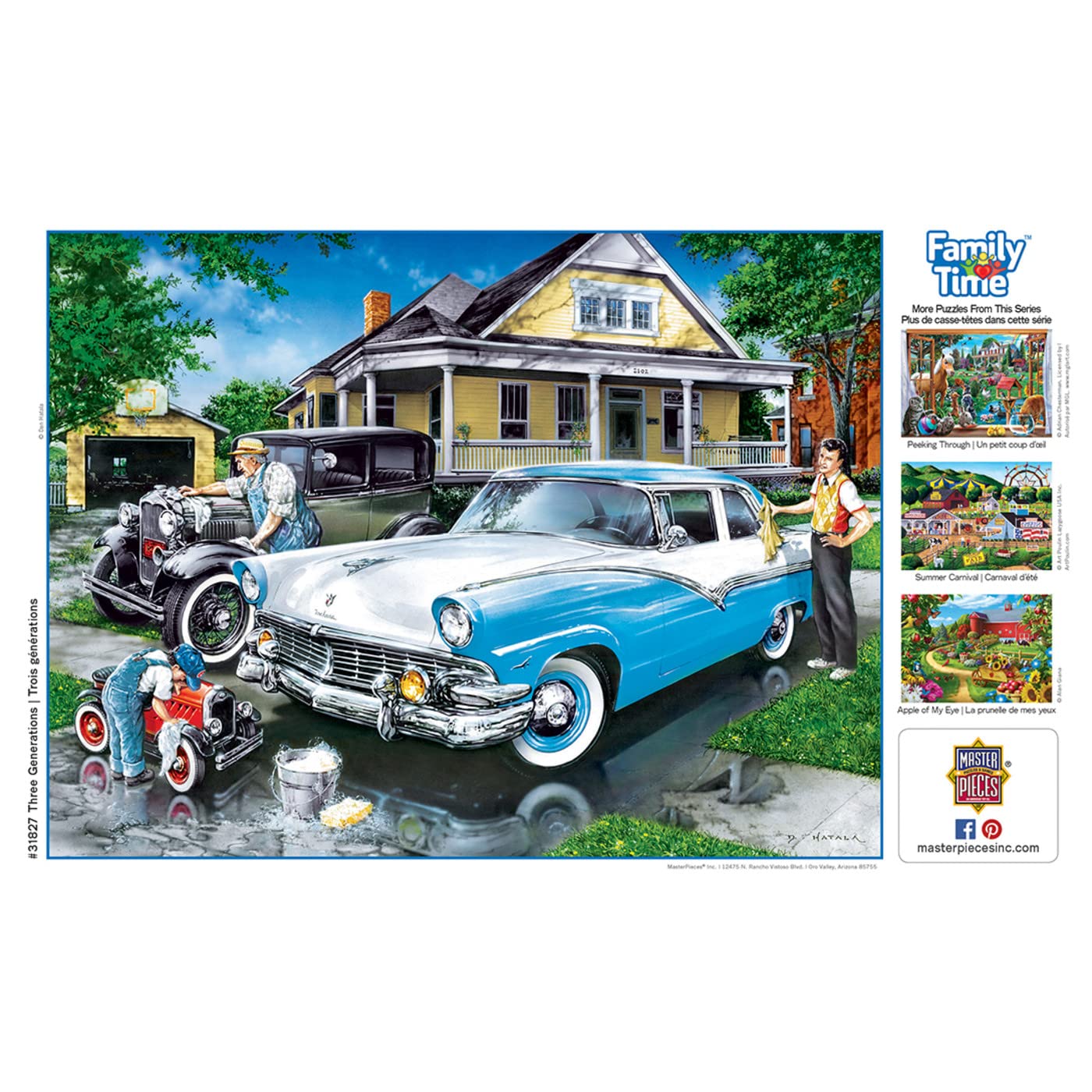 MasterPieces 400 Piece Jigsaw Puzzle for Adults, Family, Or Youth - Three Generations - 18"x24"