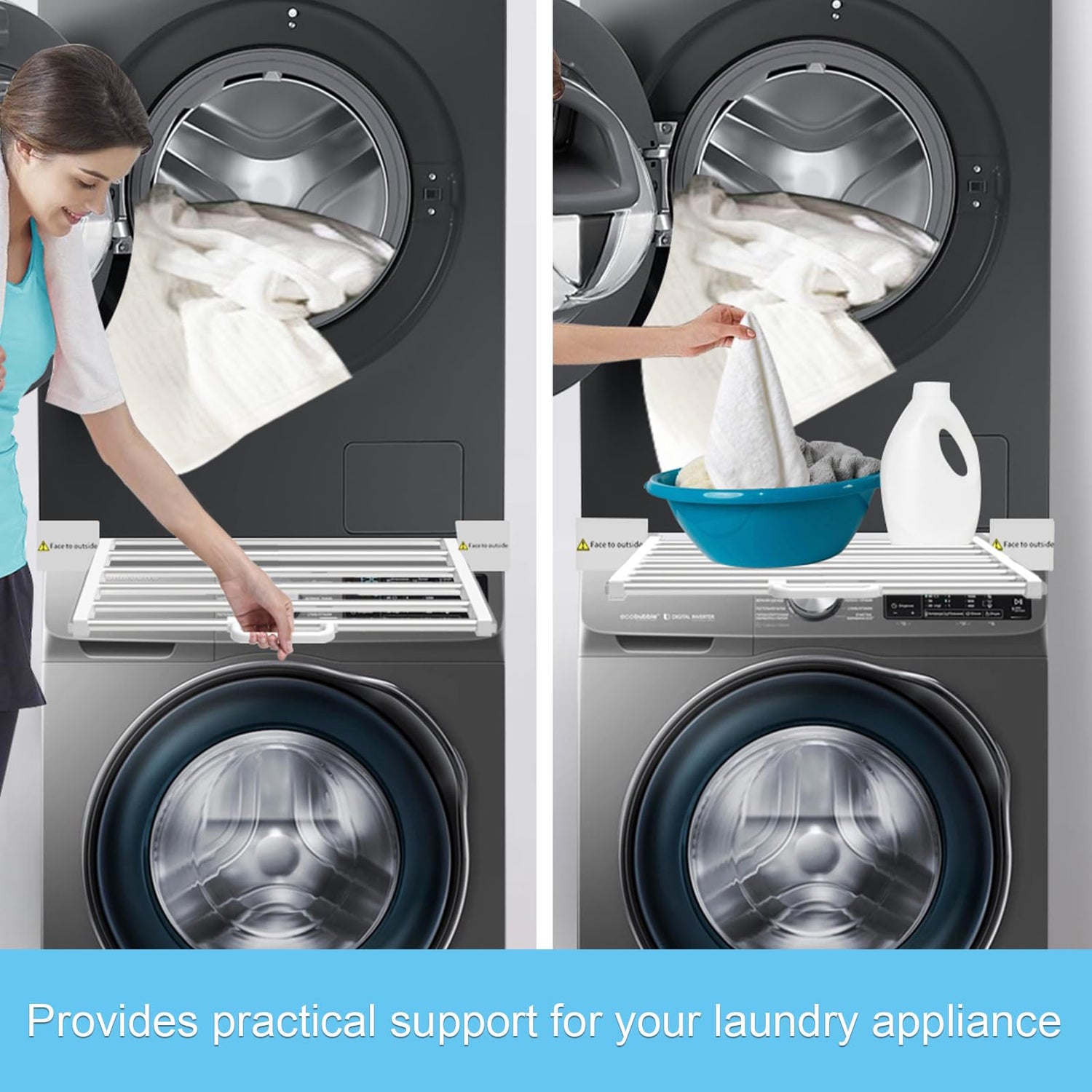Universal Washing Machine & Tumble Dryer Appliance Stacking Kit | Space Saver