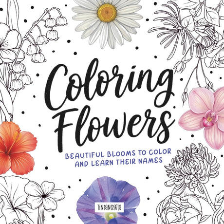 Coloring Flowers: 50 Bold & Easy Plants and Flowers Coloring Book for Adults – Large Print Floral Art for Relaxation, Stress Relief & Mindful Coloring Majosta