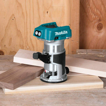 Makita XTR01Z-R 18V LXT Lithium-Ion 1/4 in. Cordless Compact Router (Tool Only) (Renewed) - WoodArtSupply