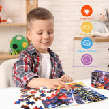 Puzzles for Kids Ages 4-8,Kids Puzzles in a Metal Box,Cool Toys Puzzles,Children Boys Girls Learning Educational Puzzles,100 Pieces wieewg