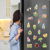 Saillong 20 Pcs Spring Diamond Painting Magnets Flower Butterfly Bee Gnomes Sunflower Diamond Art Magnets Kits Refrigerator Magnetic Stickers for Fridge Home Adults DIY Crafts Saillong