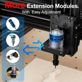 CNC Router Machine,TTC450 3-Axis Engraving All-Aluminum Milling Machine for Engraving, Cutting MDF, Acrylic, Solid Wood, Nylon, PCB, Carbon Fiberboard, Working Area 18.1 x 18.1 x 3.1In CNC Machine OUYANG