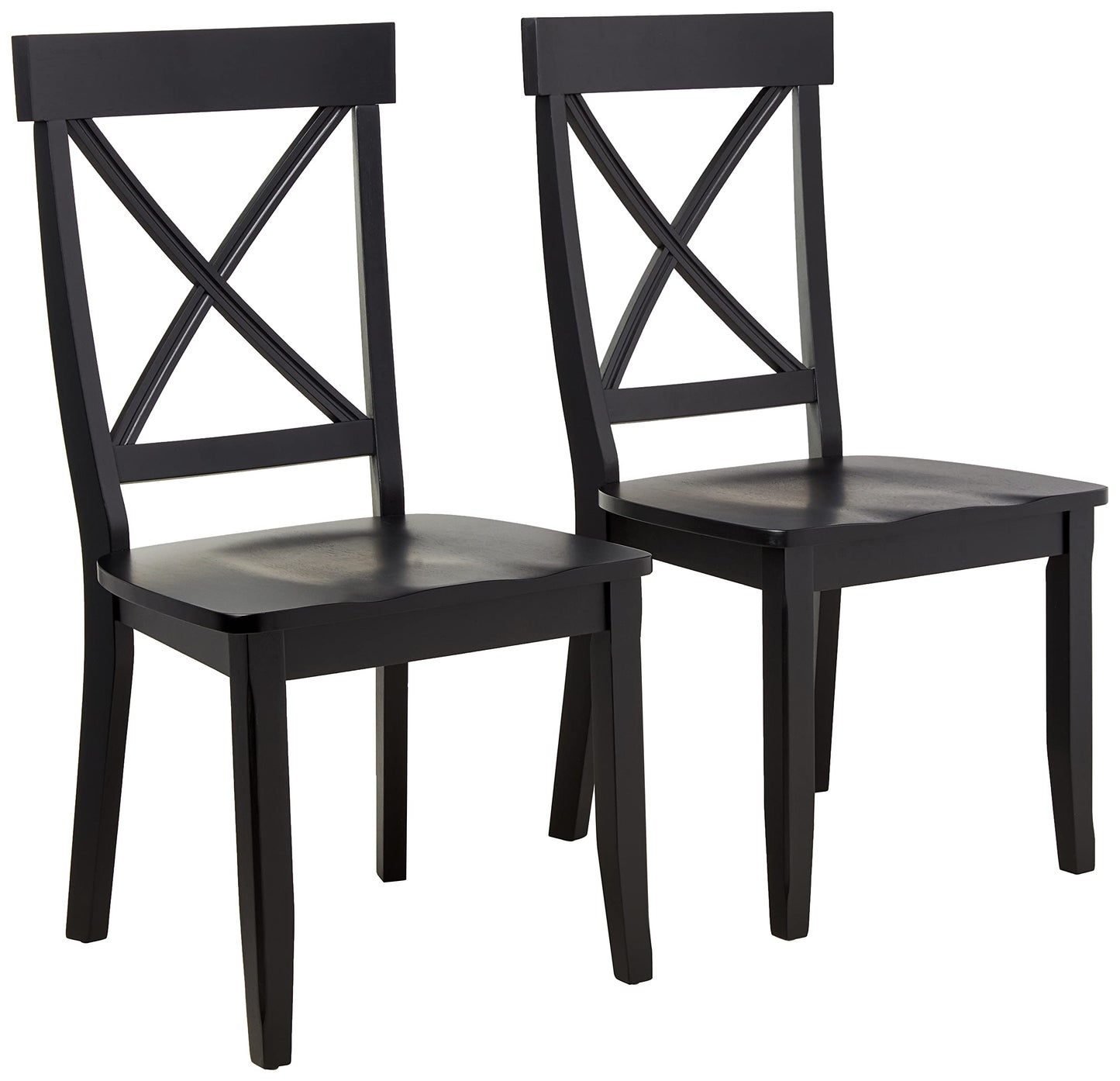 Homestyles Blair Black Dining Chairs, Set of 2 - WoodArtSupply