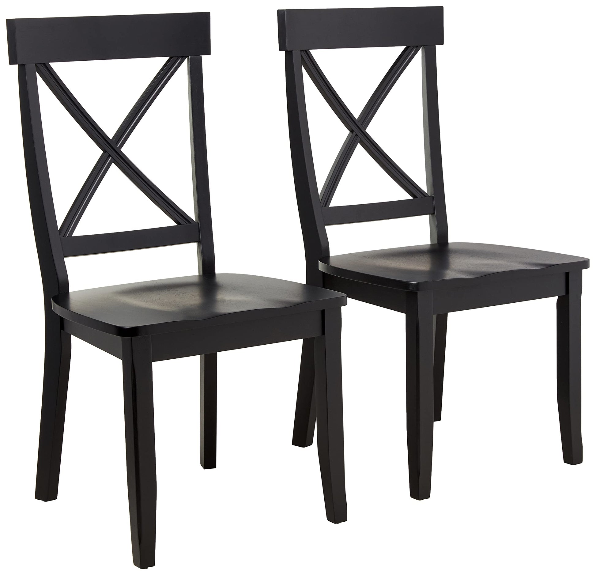 Homestyles Blair Black Dining Chairs, Set of 2 - WoodArtSupply