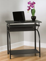 OneSpace Stanton Desk with Pullout Keyboard Tray Computer, Black OneSpace