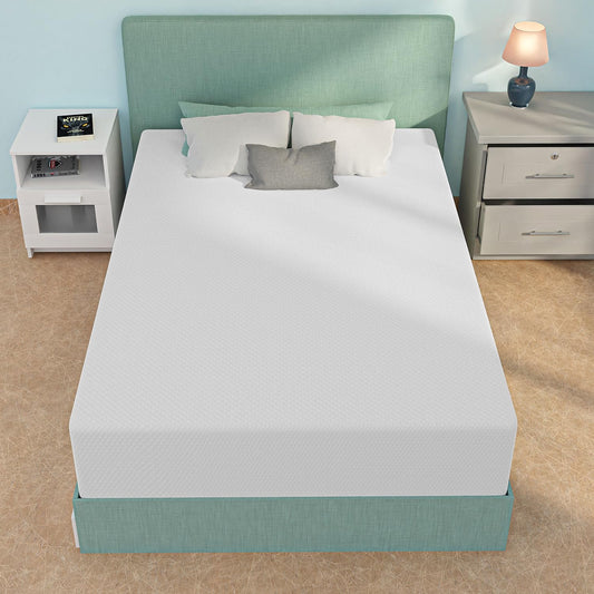 NChanmar 12 Inch Full Size Mattress, Gel Memory Foam Full Mattress, Pressure Relieving, Cooling Gel Foam, Full Mattress in a Box, Bed-in-a-Box, Full, 75" L x 54" W x 12" Th, White