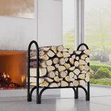 Fire Beauty Firewood Rack Log Holder,Log Storage Holder,Storage Rack,Firewood Stacker for Fireplace Indoor Outdoor(Middle) Fire Beauty
