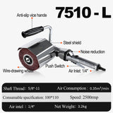 Burnishing Polishing Machine,Pneumatic Surface Conditioning Tool,Handheld Wheel Polisher Sander Wire Drawing Machine for Stainless Steel Metal Wood Polishing,2500RMP YPCOO