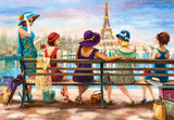 CASTORLAND 1000 Piece Jigsaw Puzzle, Girls Day Out, Ladies of Paris, Elegant Ladies, Paris Puzzle, Adult Puzzle, Castorland C-104468-2 Castorland