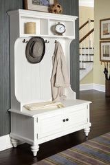 Bermuda White Hall Tree by Home Styles homestyles