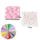 150Pcs 4" x 4" (10cm x 10cm) Cotton Craft Fabric Bundle Squares,Squares Sheets Patchwork,Pre-Cut Quilt Squares,DIY Sewing Quarters Bundle,Quilting Fabric Bundles OJYUDD