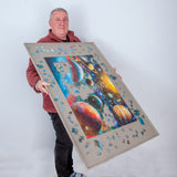 Jigthings – Jigboard 2000 – Jigsaw Puzzle Board for Puzzles up to 40” x 28”. Solid Board with Raised Edge for Most 2000 Piece Puzzles jigthings