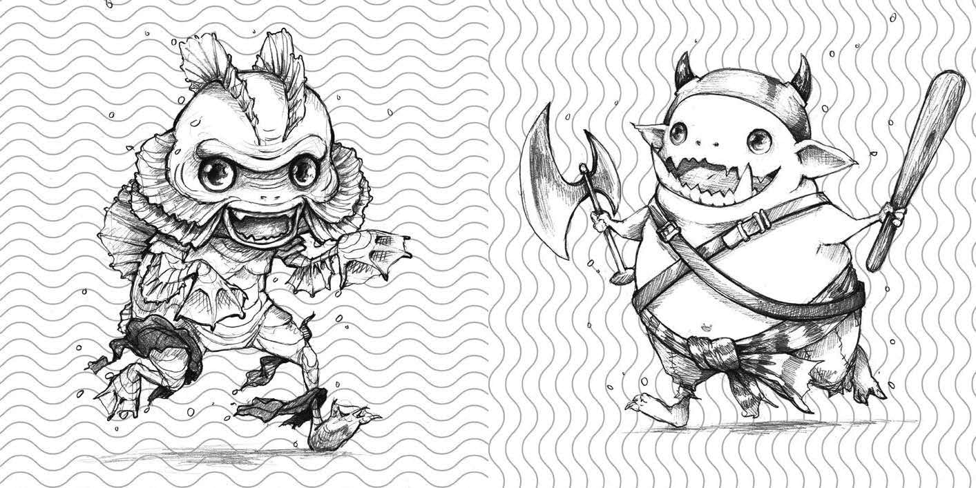 Pop Manga Cute and Creepy Coloring Book