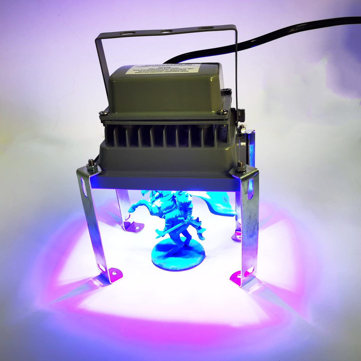 FUNGDO UV Curing Light with Solar Turntable Reflective Film to Make DIY Curing Station for LCD/SLA/DLP 3D Printer solidify photosensitive Resin 405nm UV Resin with 20w Power 200w Output Affect FUNGDO