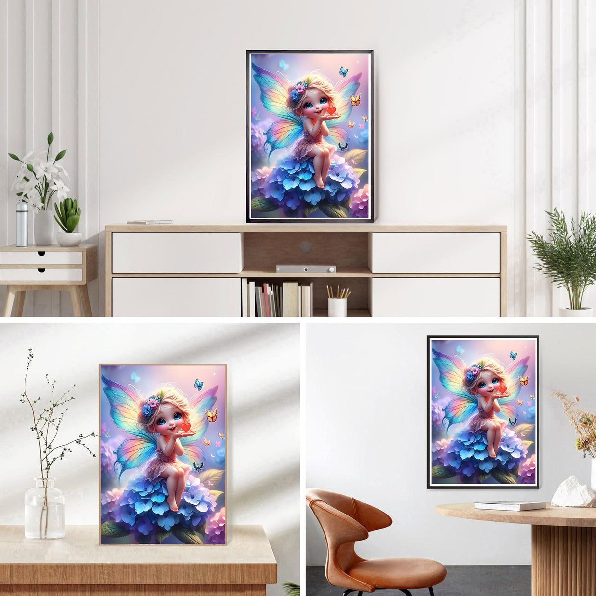 DPHERO Fantasy Wolves Diamond Painting Kits for Beginners Adults,5D DIY Moon Diamond Art Kits,Round Full Drill Dreamland Gem Art Crafts Kits, DIY Painting by Numbers for Home Wall Decor 12x16 inch DPHERO