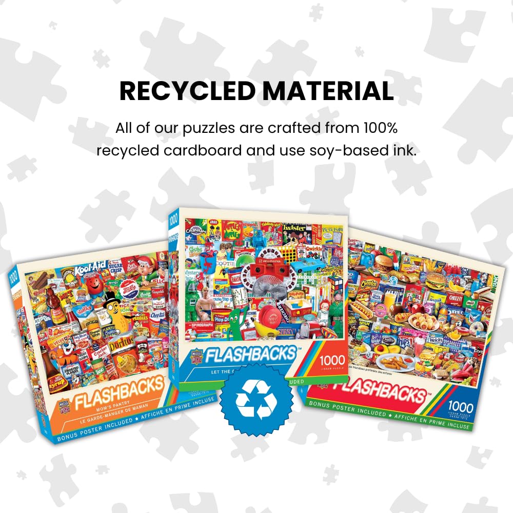 MasterPieces - 1000 Piece Jigsaw Puzzle, Kids Favorite Foods, Fun for Adults, Family, Kids, Non-Glare Finish, 19.25" x 26.75" Masterpieces